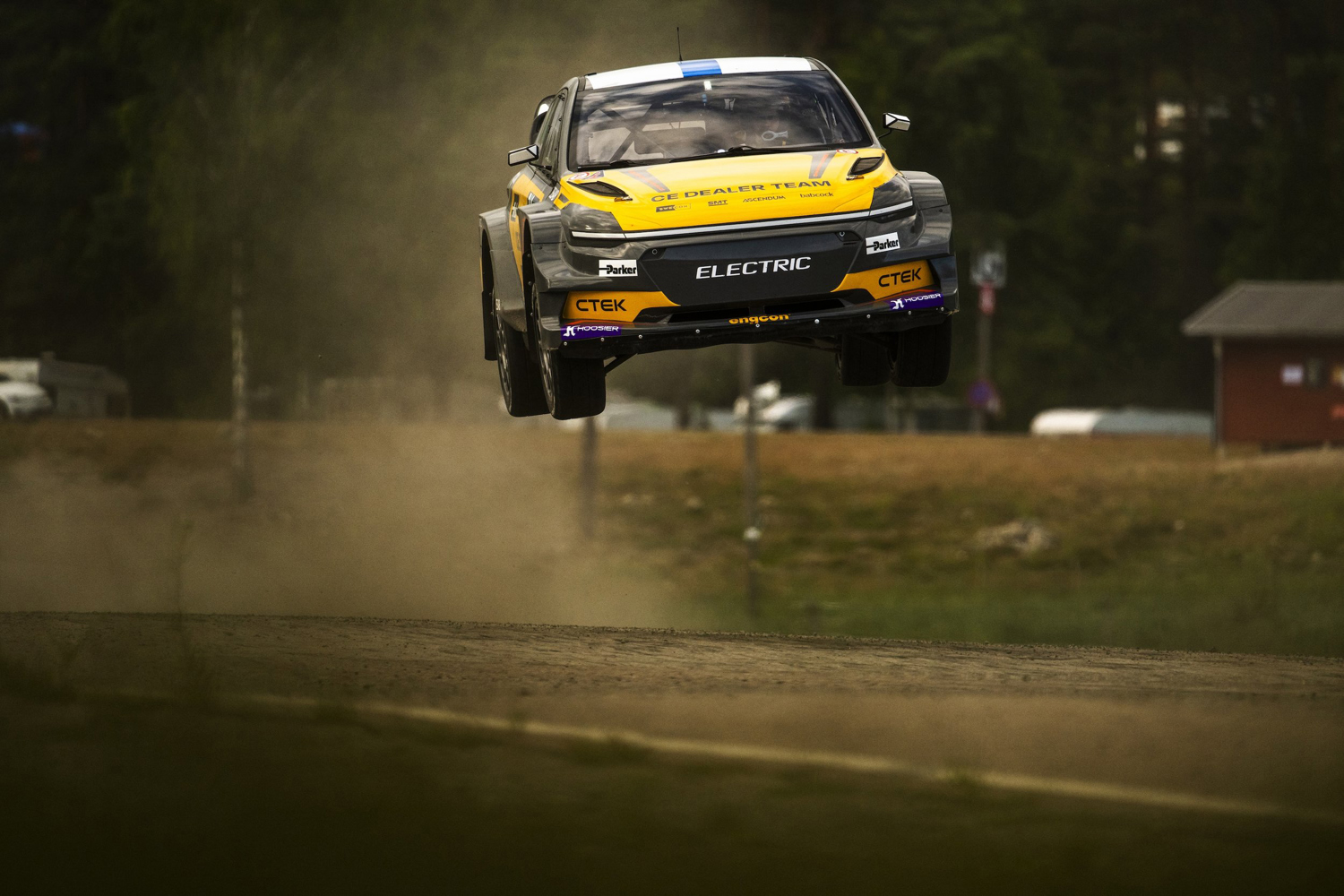 Niclas Grönholm under tester i Höljes innan premiären