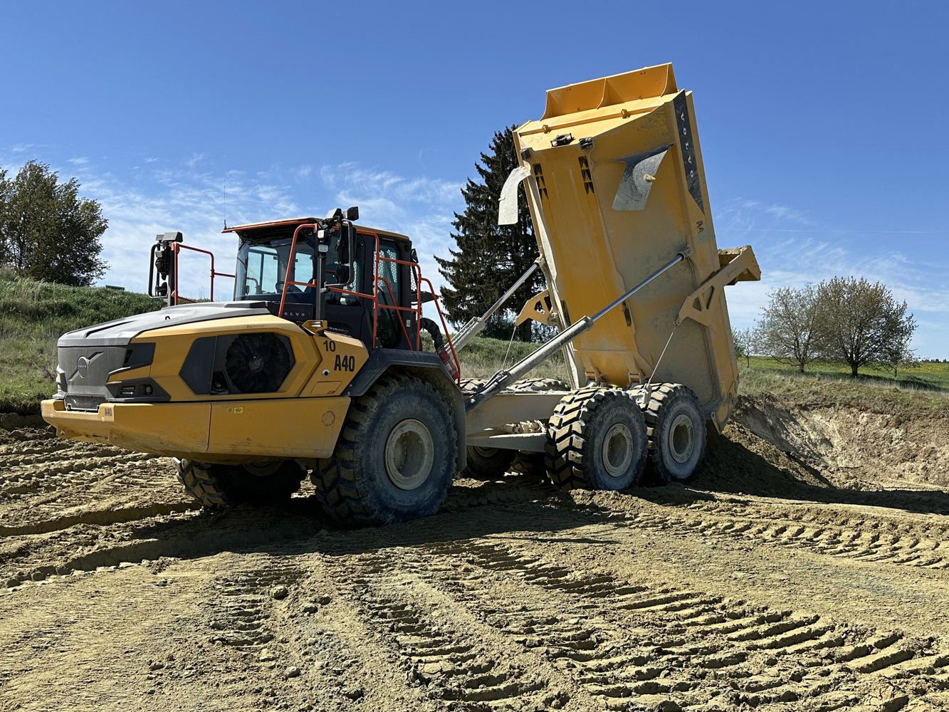 Volvo A40 dumper hos kunden Clariant