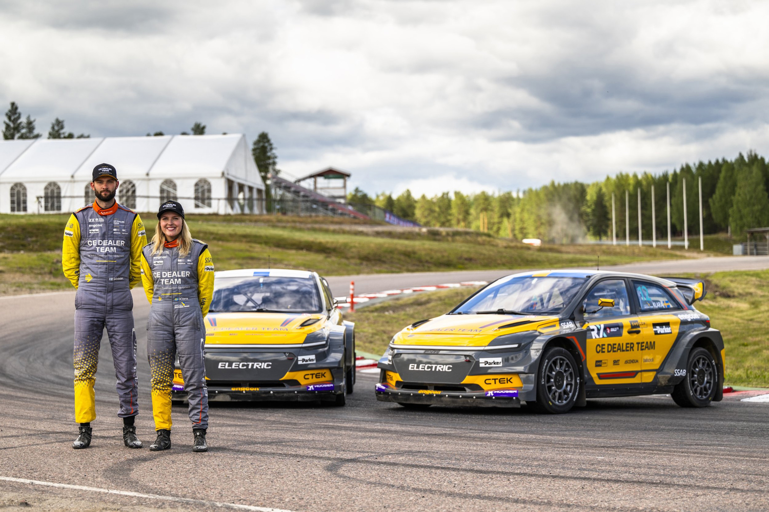 Niclas Grönholm och Klara Andersson, CE Dealer Team by Volvo Construction Equipment