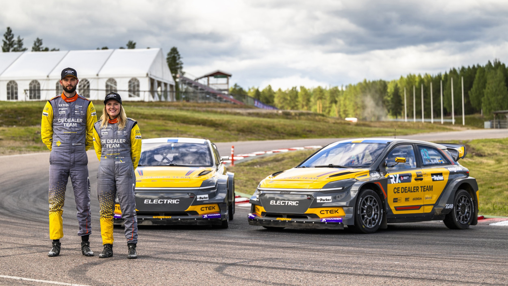 Niclas Grönholm och Klara Andersson, CE Dealer Team i FIA World RX