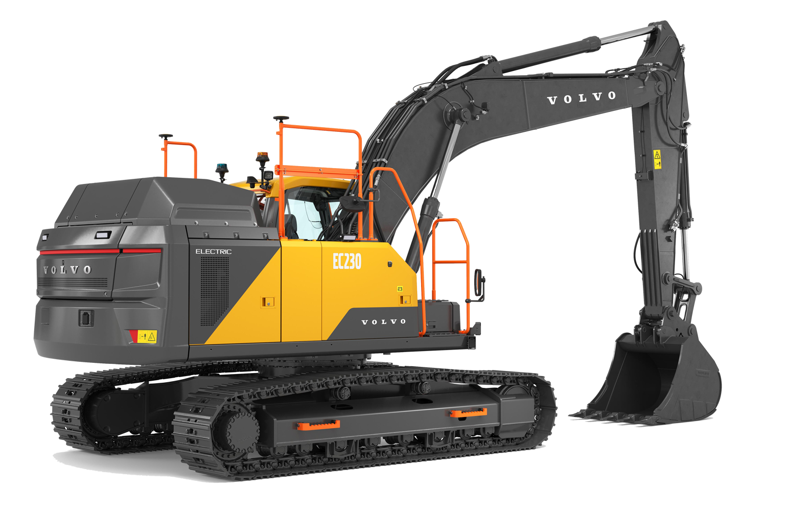 Volvo EC230 Electric - elektrisk gr&auml;vmaskin p&aring; band (450 kW)