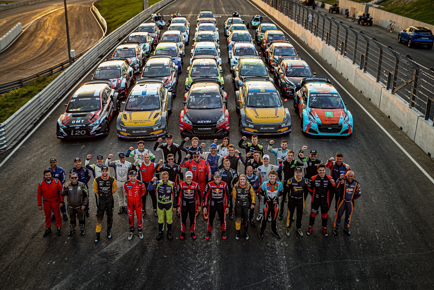 Startfältet i World RX, Euro RX1 och Euro RX3 2025.
