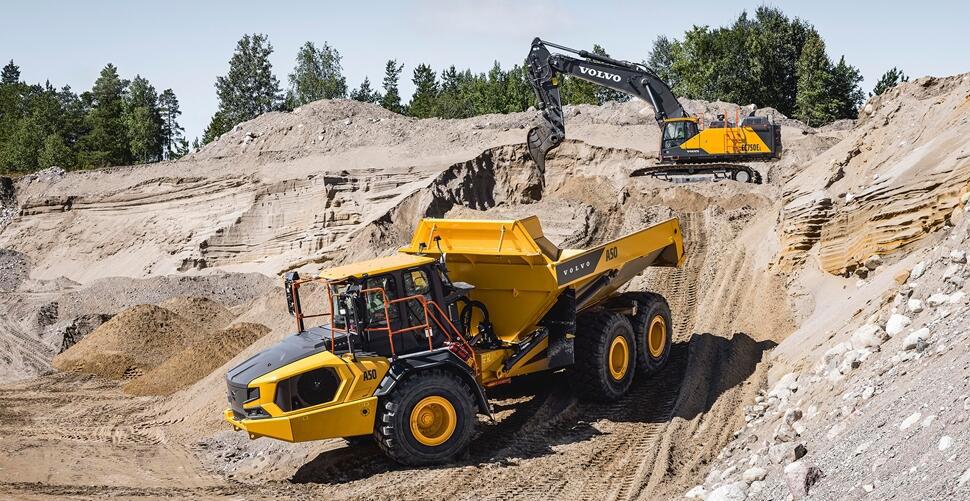 Volvos nya dumprar - lastning
