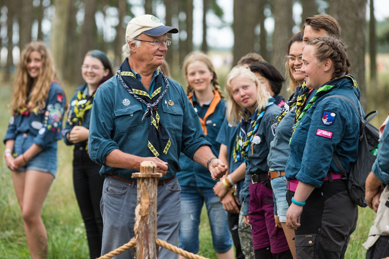 H.M. Konung Carl XVI Gustaf besök vid Jamboree26