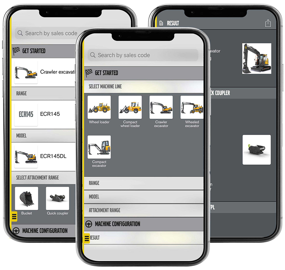 Screenshots of Attachment Selector App