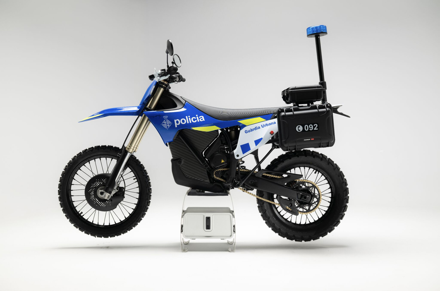 Stark SKUGGA Security för tyst, utsläppsfri övervakning - eldriven motorcykel