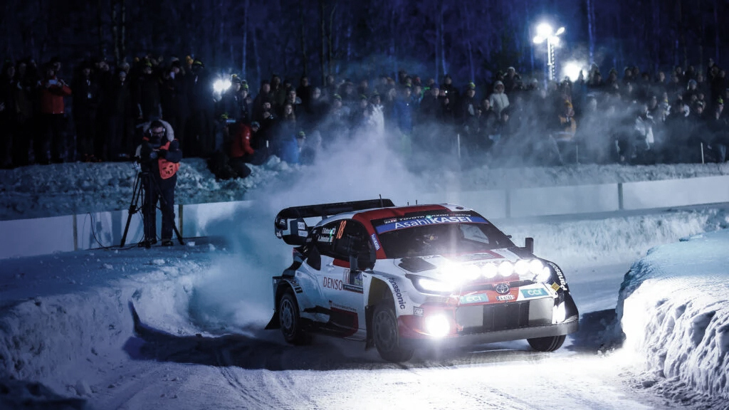 FIA Word Rally Championship p&aring; Red Barn Arena i Ume&aring; under Rally Sweden