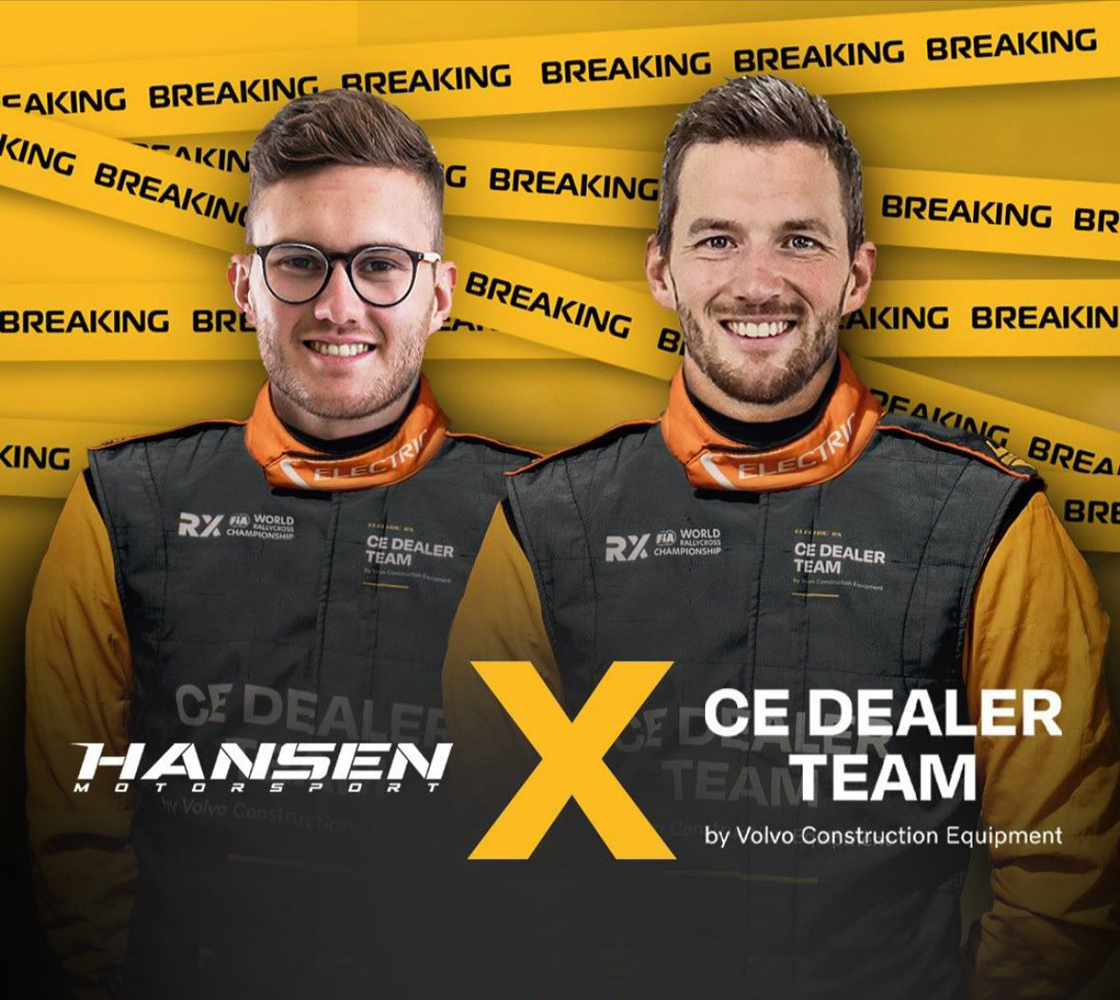 Kevin och Timmy Hansen från Hansen motorsport får oväntad support från rivalerna hos CE Dealer Team by Volvo Construction Equipment