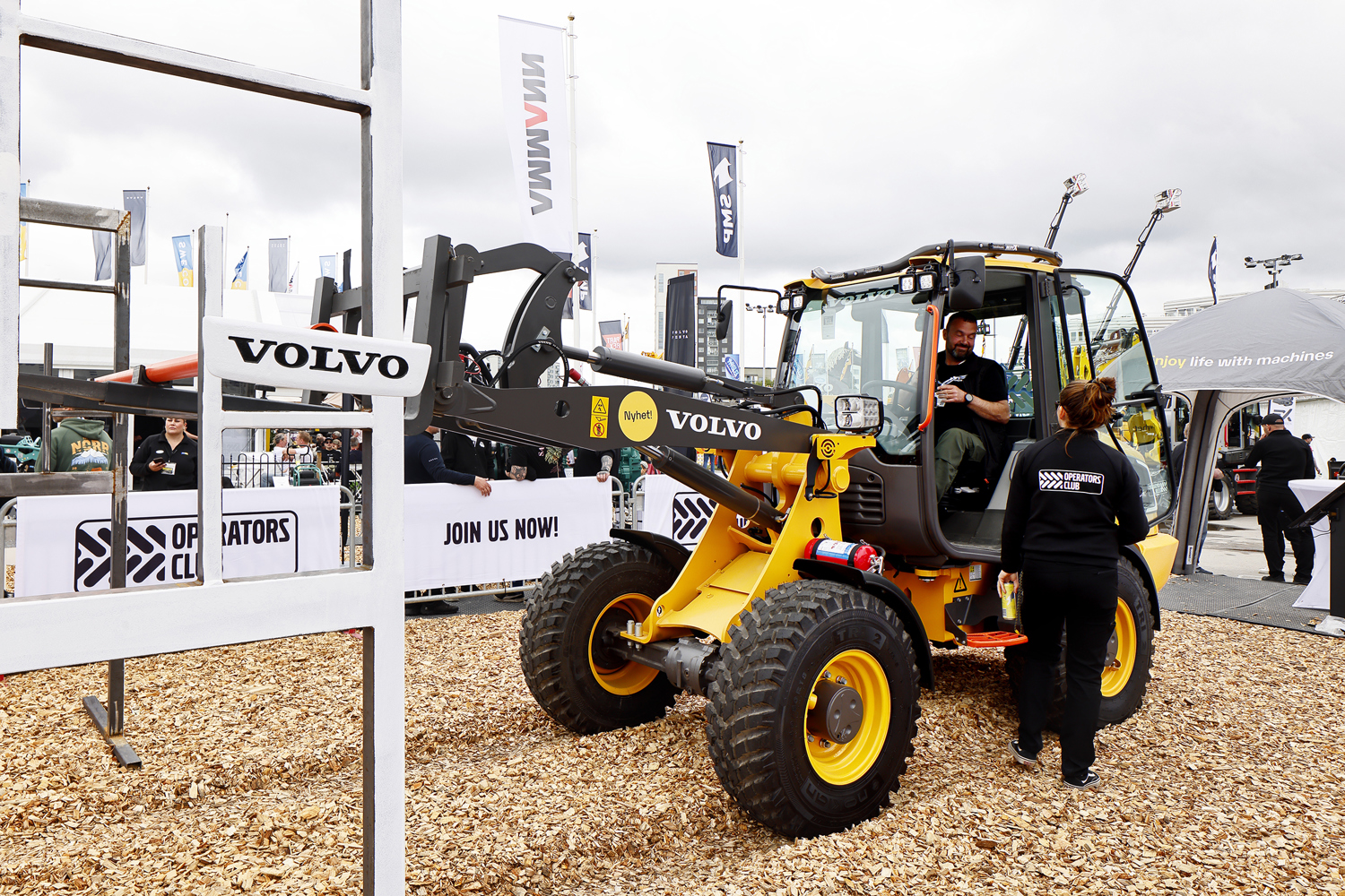 Volvo Operators Club Sverige 2026 - kvalificering till EMEA-finalen i en Volvo L25 Electric hjullastare