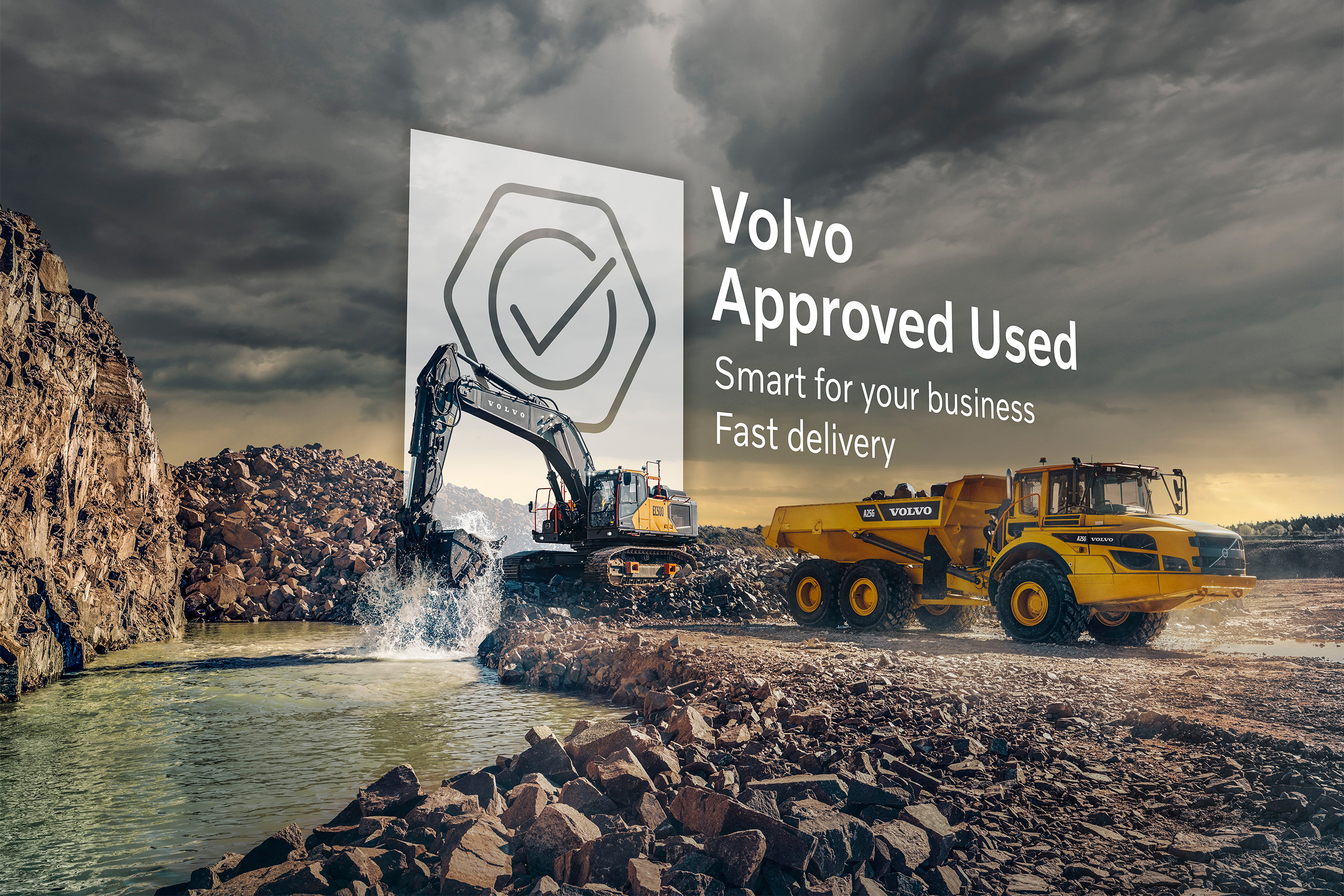 Begagnade entreprenadmaskiner fr&aring;n Volvo CE hos Swecon - Volvo Approved Used Equipment - VAU