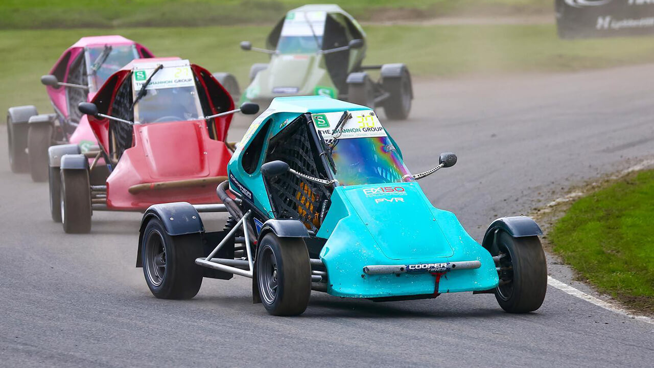 Klara Andersson på Lydden Hill i sin debut i RX150 rallycross