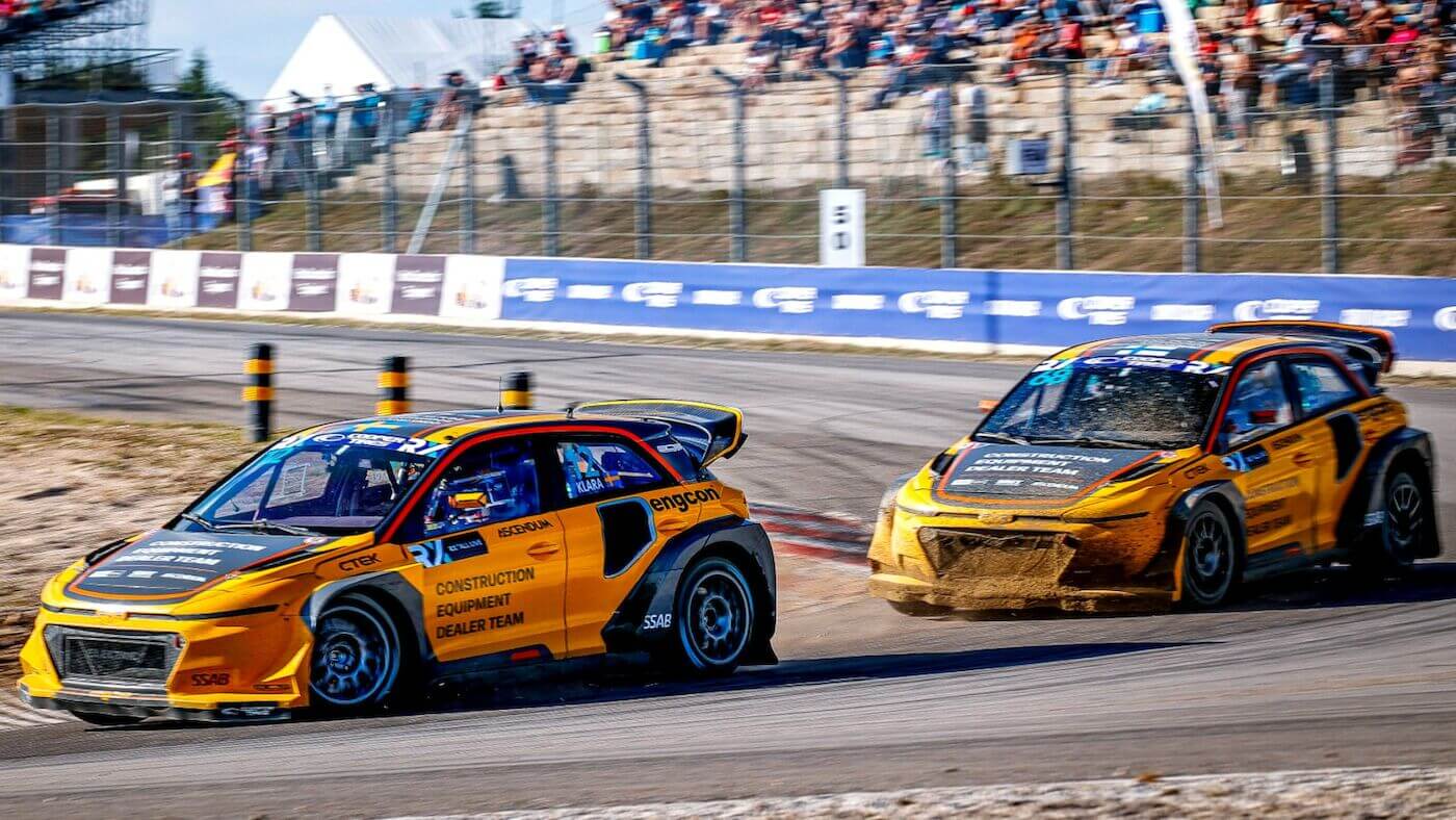 Klara Andersson och Niclas Grönholm i World RX, Montalegre