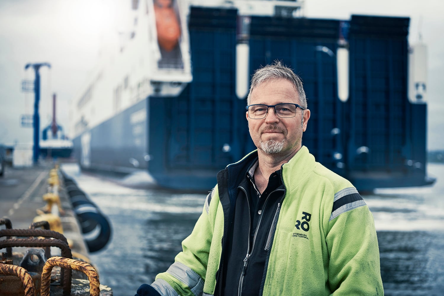 G&ouml;ran Dittmer, teknisk chef p&aring; Gothenburg RoRo Terminal