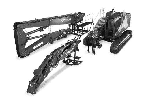 Volvo rivningsutrustning för demolering | Swecon 